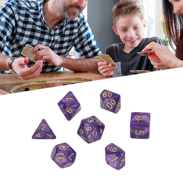 Juego de Dados DND Dados de Poliedro de Números Dorados de Varios Lados para Juegos de Mesa Interactivos de Mazmorras y Dragones Suministros Escolares ANGGREK Otros