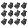 thumbnail image 1 of 12 pinzas para rulos calientes, resistentes al calor, para sujetar el cabello de forma segura en peinados de salón, color negro., 1 of 5