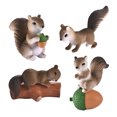 thumbnail image 2 of 4 piezas de s de ardilla para , juego de juguetes de animales - Gris Sunnimix Figuras de ardilla, 2 of 8