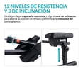 thumbnail image 4 of Remadora para Ejercicio 12 Niveles Neurolux Máquina Remo con Pantalla LCD, 4 of 9
