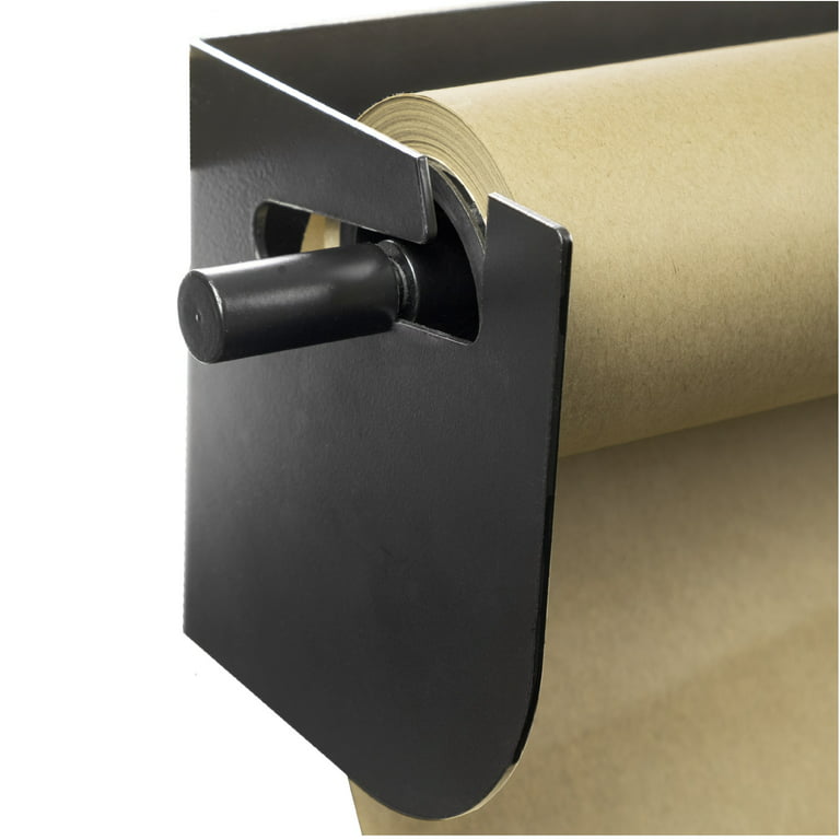Fitous Wall Mounted 36 Kraft Paper Roll Holder Dispenser &  Cutter,Multi-use to Do Lists, Ideas Ideal for Home,Office,Kraft Paper Roll