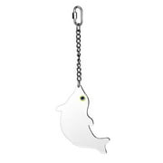 Angle View: Prevue Pet Products Rainbow Acrylic Double Side Mirror Dolphin Bird Toy