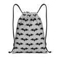 thumbnail image 1 of Gaeub Bat Drawstring Backpack Bag Sport Gym Sackpack Heavy Duty String Backpack for Men Women-Medium, 1 of 6