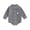 Grey, variant on mgoYE Preemie Boy Clothes Infant Boys Girls Clothes Set Newborn Baby Romper Hat Ribbed Knit Long Sleeve Button Solid Bodysuit Jumpsuit Size 0-3 Months