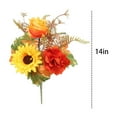 thumbnail image 3 of Artificial Flower-Artificial Plants Outdoor-Artificial Mums Flowers with Stem Orange Flowers Arrangement for Home Fall Wedding Bouquet Thanksgiving Table Centerpieces Decor, 3 of 4