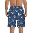 thumbnail image 3 of Naloa Party Shark Cut Men's Beach Shorts, Surfing shorts, Swim trunks, Quick Dry Swim Trunks for Surfing Beach Fun - Small, 3 of 9