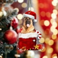 thumbnail image 2 of HAHDAXIA German Shepherd Christmas Tree Ornament - German Shepherd Dog Lovers Gift Idea Xmas Decoration - Cute German Shepherd Dog Christmas Tree Topper Ornament, 2 of 5