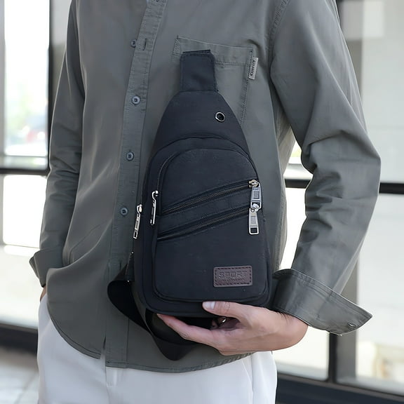 Isvgxsz Sling Bag Anti-theft Chest Crossbody Waterproof Shoulder Cool Backpack Travel Personal Pocket for Men and Women