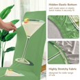 thumbnail image 5 of Yayeee 4 Pack Dining Chair Covers Stretch Parson Chairs Slipcovers Seat Protector, Green Lemon Juice, 5 of 6