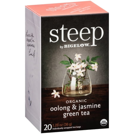 China Oolong Tea - (3 Pack) Steep, Organic Oolong & Jasmine, Tea Bags, 20 Ct
