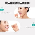 thumbnail image 4 of MasteelfCA 1Pc Portable Orthodontics Case Oral Braces Box Teeth Braces Storage Holder, 4 of 8
