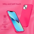 thumbnail image 4 of Compatible with iPhone 13 Mini Case, Liquid Silicone Gel Rubber Cover with Microfiber Lining, Full Body Drop Protection Phone Case for iPhone 13 5.4 Inch(2021), Hot Pink, 4 of 13