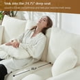 thumbnail image 2 of Wiilayok 81" Teddy Cloud Sofa Couch, Cozy Modern 3 Seater Couch with 3 Pillows, Oversized Loveseat for Living Room Apartment Office,Beige, 2 of 7