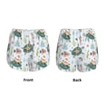 thumbnail image 3 of Rateoe Turtle and Sea Life Printed 2 in 1 Women's Workout Shorts for Athletic Gym Running Shorts with Phone Pockets-Small, 3 of 7