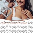 thumbnail image 3 of Guodhu Silver Plated Heart Letter Necklace Pendant Heart Initial Necklace Gift for Women Christmas Anniversary Birthday Jewelry Gifts for Wife Girlfriend Her Mom, 3 of 3