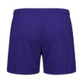 thumbnail image 5 of Only Moment Womens Lightweight Shorts Mesh Fabric with Pockets High Waisted Stretch Long Bermuda Shorts for Summer Dressy Casual Running Shorts for Women Purple,XS, 5 of 8