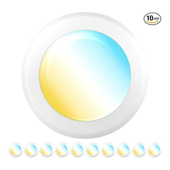 Sunco 10 Pack LED Disc Lights Ceiling 6 Inch, Flush Mount Disk Light, Recessed Can Lighting, 1050 LM, 15W (75W Equivalent), Selectable CCT 3000K/4000K/5000K/6000K/6500K, Dimmable, Damp Rated ETL.