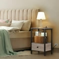 thumbnail image 4 of Oumilen Modern Adult Nightstand with Charging Station, Light Oak, 4 of 5