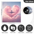 thumbnail image 6 of Haosy Dishwasher Magnet Cover Magnetic Fridge Door Cover Home Kitchen Decor Airplane Fly Through Heart Cloud 23"x 26", 6 of 6