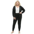 thumbnail image 4 of Felina - Womens Velour Zip Hoodie and Jogger Set  Soft 2-Piece Tracksuit Lounge Set, 4 of 4