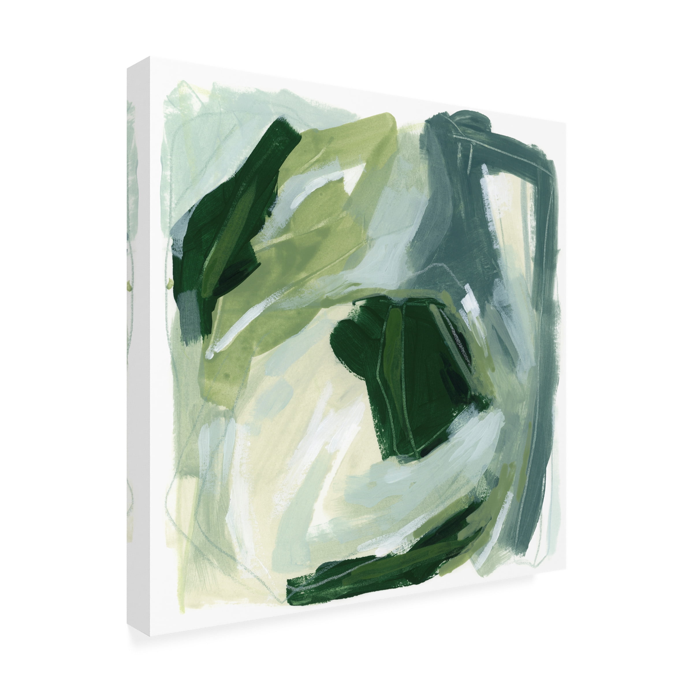 June Erica Vess 'Emerald Spin I' Canvas Art