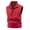 B_ Red, variant on YLSDY Men's Multi-Pocket Utility Vest, Lightweight Outdoor Fishing Hiking Vest with Zipper Closure and Stand Collar White XXXL
