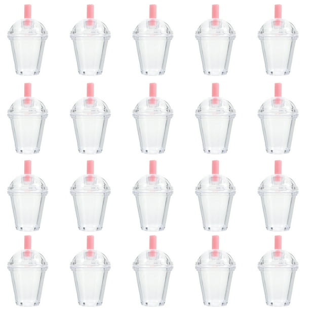 EeaseMX 20 juegos de mini tazas para hacer tú mismo, modelo de contenedor de comida, taza de simulación, mini decoración para el hogar