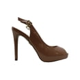 thumbnail image 6 of Thalia Sodi Womens Luzia Leather Peep Toe SlingBack Classic Pumps, 6 of 6