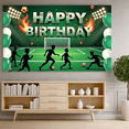 thumbnail image 6 of Football Theme Happy Birthday Party Banner Decorative Soccer Ball Balloons Polyester Material for Kids Birthday Celebration Outdoor Event Sports Party, 6 of 7