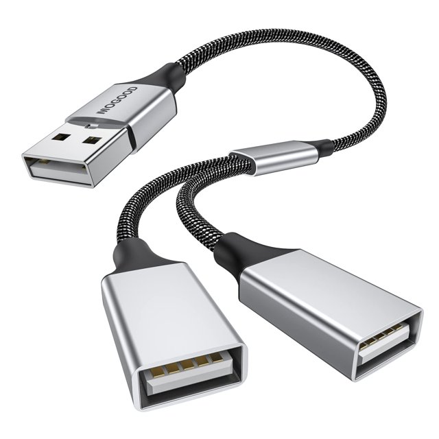 Cable divisor USB MOGOOD USB y Splitter Adapter 2.0
