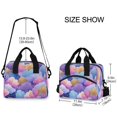 thumbnail image 3 of Lunch Bag Portable Crossbody Meal Bag Cooler Bag Insulated Lunch Bag Food Bag Handheld & Crossbody Design Colorful Leaves, 3 of 6