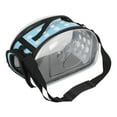 thumbnail image 4 of Sac de Transport Pliable pour Animaux de Compagnie Transparent Cage à Épaule pour Chat Chiot Bleu S, 4 of 9