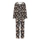 thumbnail image 5 of Puntoco Conjuntos de pijama cómodos para mujer Conjunto de pijama con top y pantalones de manga larga con cuello redondo y estampado informal a la moda para mujer, 5 of 5