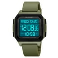 thumbnail image 2 of Transparent Digital Watch, Unisex Square Sports Watch with Clear Case Band, Water Resistant Electronic Watch for Students, Teens, Couples Gift Idea, 2 of 15