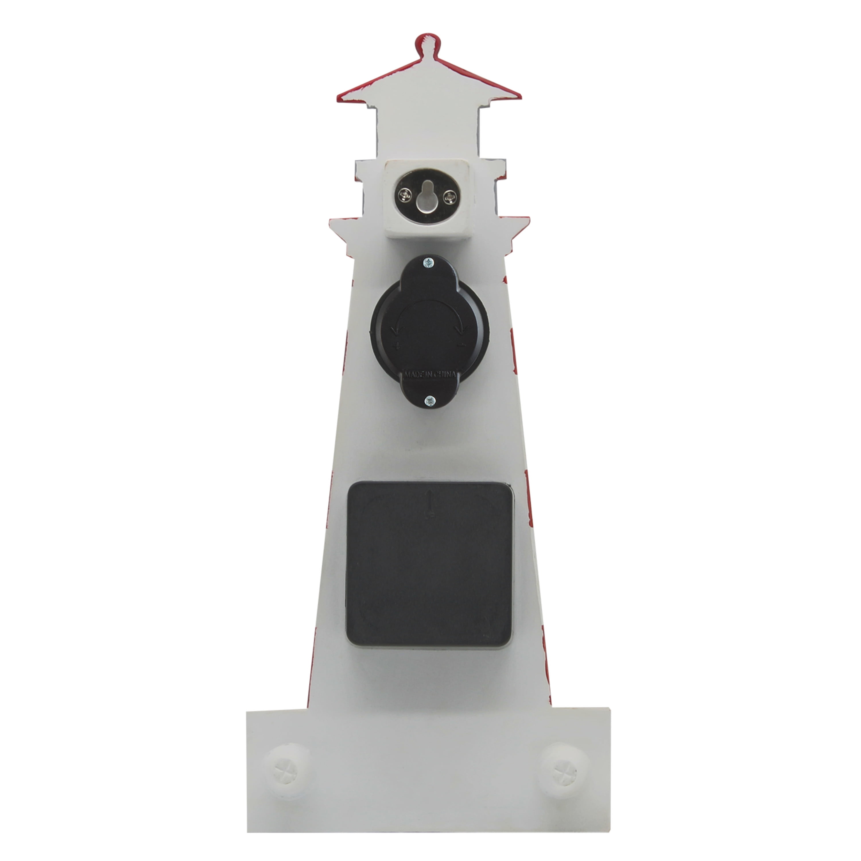 Taylor Precision Products 12-inch Lighthouse Clock with Thermometer