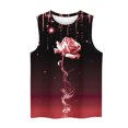thumbnail image 3 of Snorda Débardeurs pour Femmes Grande Taille Mode Féminine Décontractée Été Imprimé Sans Manches Col Rond Haut Blouse Débardeur P-5TG, 3 of 5