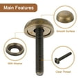 thumbnail image 4 of Uxcell 4Pcs Brass Decorative Screws with Caps, 15 mm Mirror Screws Cap Cover Nails Fasteners for Decorative Furniture, 4 of 5