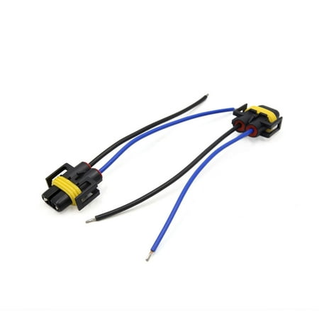 - 2pcs H11 Headlight Fog Lamp Bulb Wiring Harness Socket Connector for Car Auto