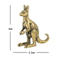 thumbnail image 6 of Almencla 2xKangaroo Sculpture Ornament Vintage Mini Figurine Statue for Cafe Home Decoration Office Car Shelf , Bronze, 2 Pcs, 6 of 6
