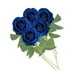 thumbnail image 5 of 5 piezas de rosas artificiales para centro de mesa, regalo de San Valentín para él Azul, 5 of 9