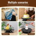 thumbnail image 2 of 11 Inch Revolving Cake Turntable - Light Weight Black Painting Spinner for Decorating and Display, 2 of 7