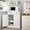 White, variant on ARTPOWER 54" Kitchen Microwave Cabinet/Stand with Storage and Drawers, Green Pantry Storage Cabinet with Hutch & Adjustable Shelves for Kitchen, Dining Room, Living Room, Hallway