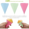 thumbnail image 4 of baomifa-(6-pack) Reusable Plastic Snow Cone Cups, Compatible with Nostalgia and Cuisinart Snow Cone Machine, Shaved Ice Cups for Syrup, Kid-Friendly, 6oz, 4 of 4