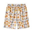 thumbnail image 4 of FAWUUDO Sports Shorts for Men Adjustable Waist Drawstring Loose Fashionable Print Shorts Beach Running Straight Shorts XL B-Multicolor, 4 of 9