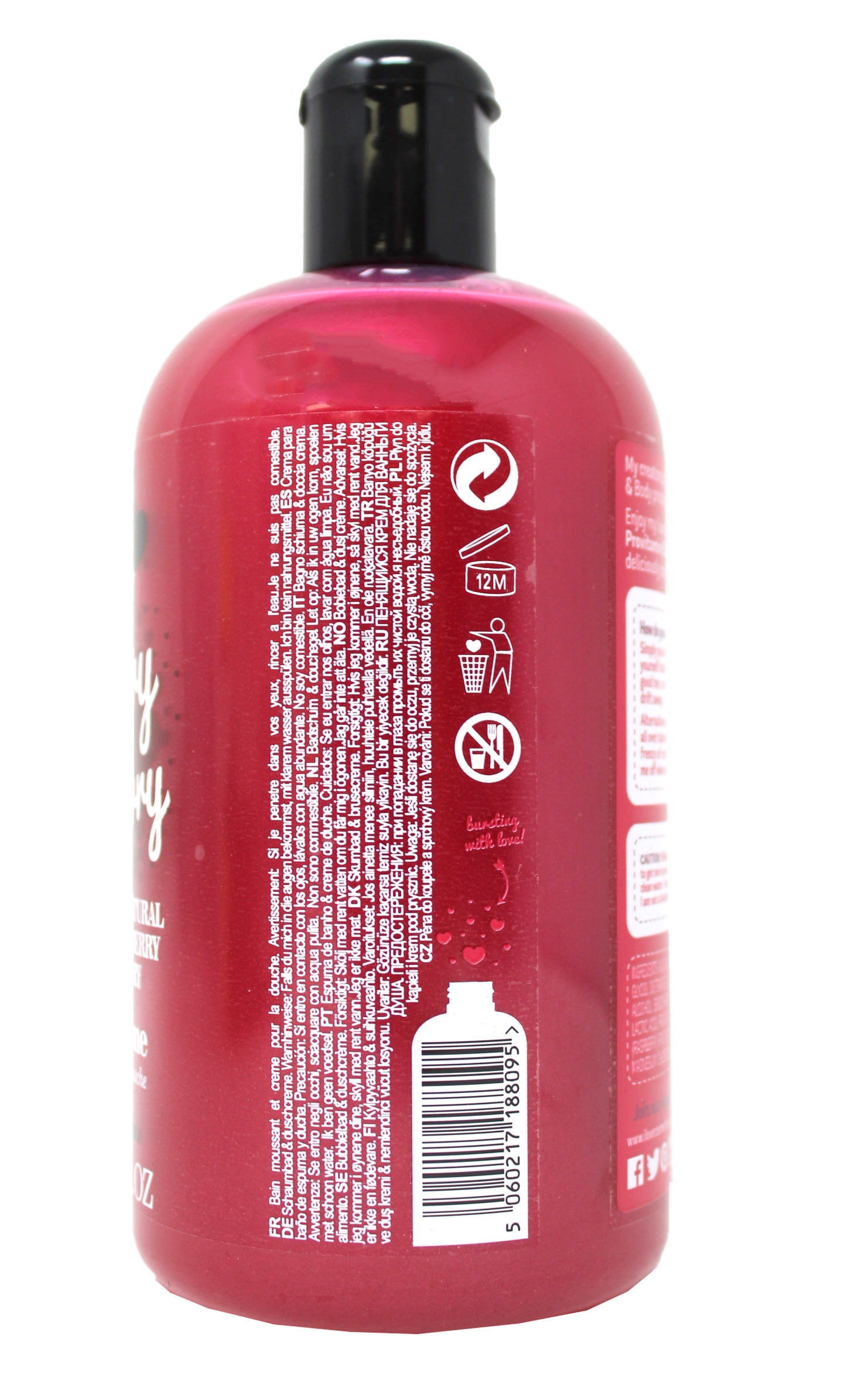 I Love... Raspberry & Blackberry Bubble Bath & Shower Creme 500 Ml