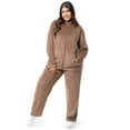 Athletic Works Women's Plus Size Active Velour ZipUp Tracksuit Set, 2