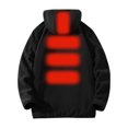 thumbnail image 4 of Unisex Thick Winter Hoodie for Men Women, Heated Hoodie for Men Women, Heated Jackets Sweatshirt Warm USB Electric Heaters Winter Heating Hoodies Black L, 4 of 5