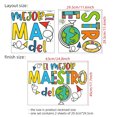 thumbnail image 3 of Adhesivo de pared «The Best Teacher» (PVC, 45 x 63 cm), multicolor, 3 of 3