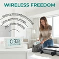 thumbnail image 6 of REGALWOVEN Digital Alarm Clock Large LED Display, Three Alarms, Batteries Powered for Bedroom/Dorm White 4.9"L x 3.0"W x 2.6"H, 6 of 6