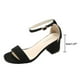 thumbnail image 4 of Zapatos de verano para mujer Correa con hebilla Tacones cuadrados Punta abierta Sandalias transpirables Zapatos de fiesta Wmkox8yii  hfjk1642, 4 of 6